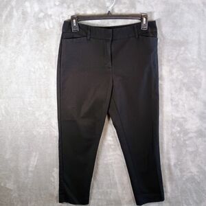 Liz Claiborn Career Petite Emma Classic Black Dress Slacks Womens 4P